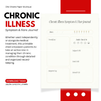 Download Chronic Illness Symptom & Flare Log Sheet Poster