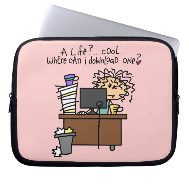 Download Life Humour Laptop Sleeve (Front)