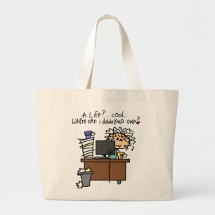 Download Life Humour Large Tote Bag