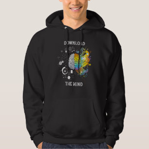 Download The Brain Funny Colourful Design Hoodie