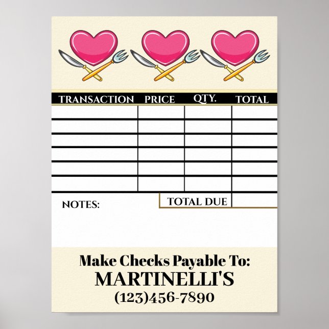 DOWNLOAD Your Invoice Sheet Poster (Front)