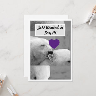 Downloadable A male Polar Bear kissing the ear of Invitation