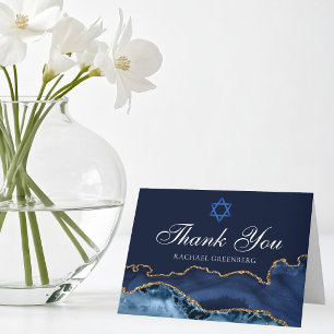 Downloadable Bat Mitzvah Party Custom Thank You Card