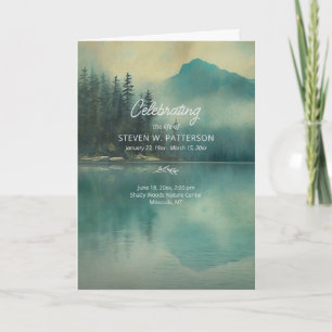 Downloadable Celebration of Life Program, Nature Card