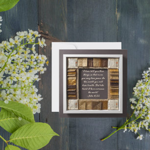 Downloadable Customisable Humble Frame Bible Verse Holiday Card