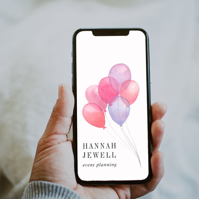 DOWNLOADABLE Watercolor Balloon Logo Business Sign (Creator Uploaded)