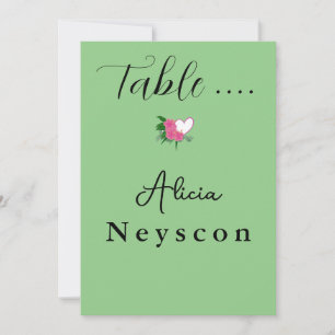 Downloadable Wedding Greenery flowers and a heart Invitation