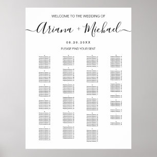 Downloadable Wedding Welcome sign Seating chart