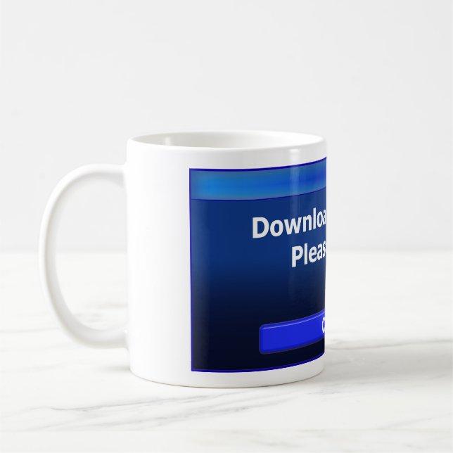 Downloading Future Coffee Mug (Left)