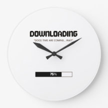 Downloading Inner Peace ✌️ | Minimalist Wall Clock
