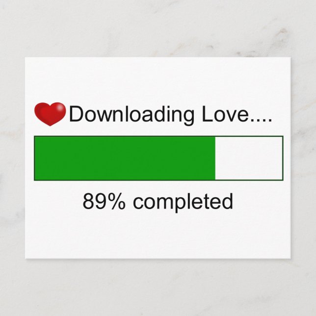 Downloading Love Postcard (Front)
