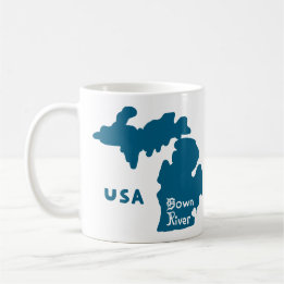 Downriver Michigan Blue Coffee Mug