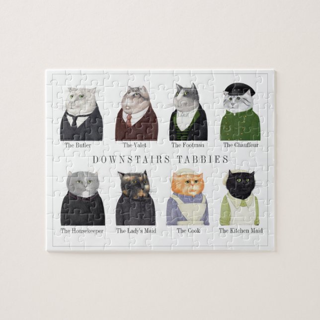 DOWNSTAIRS TABBIES 8x10 Puzzle (Horizontal)