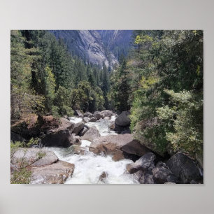 Downstream Vernal Falls Poster