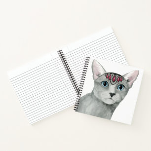 Downton Cat   Bejeweled Notebook