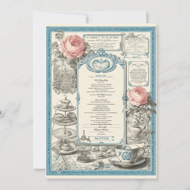 Downton Delight |  Proper Gathering Invitation (Front)