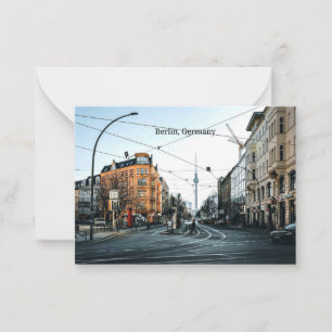 Downtown Berlin, Germany photograph Card