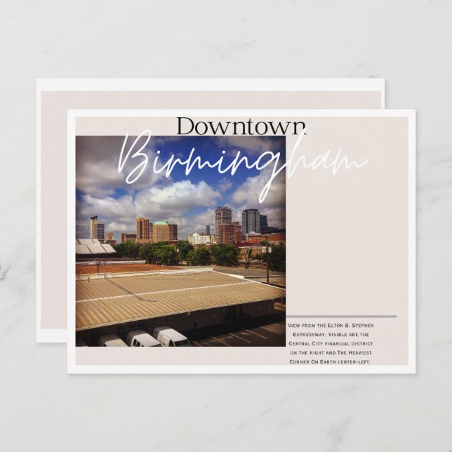 Downtown Birmingham Postcard (Front/Back)