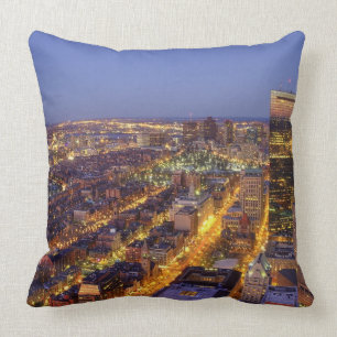 Downtown Boston and Hancock Tower Cushion