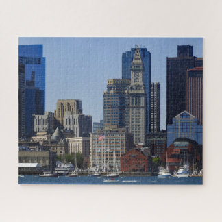 Downtown Boston Skyline and Boston Harbour Jigsaw Puzzle