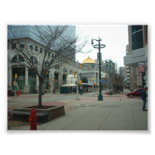 Downtown Buffalo NY at Main and W Chippewa Photo Print