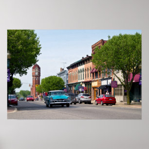 Downtown Chelsea, Michigan Poster