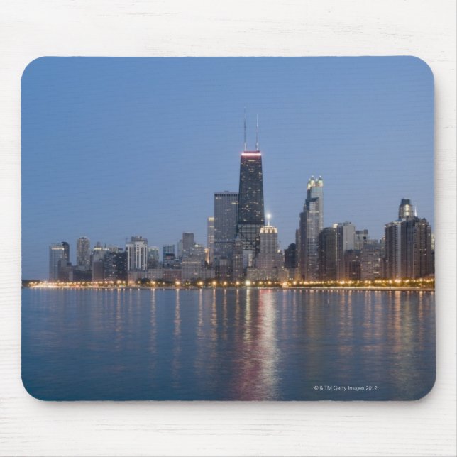 Downtown Chicago Skyline Mouse Pad (Front)