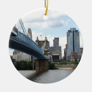 Downtown Cincinnati Ceramic Tree Decoration
