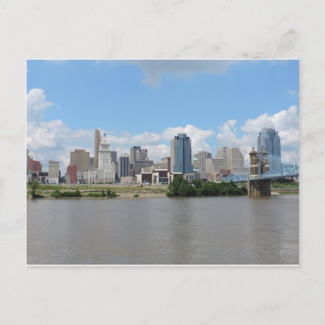 Downtown Cincinnati skyline Postcard (Front)