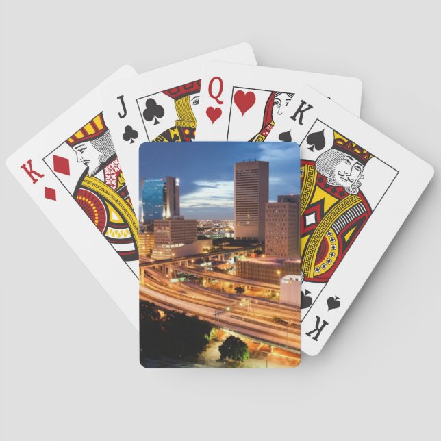 Downtown City View Playing Cards (Back)