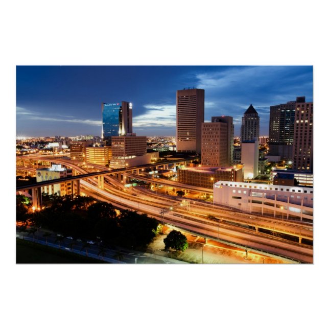 Downtown City View Poster (Front)