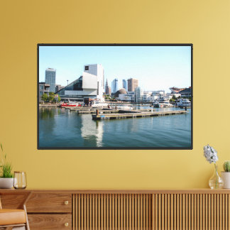 Downtown Cleveland Ohio Stretched Canvas Print