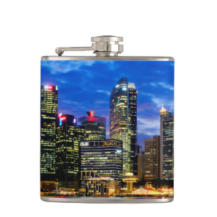 Downtown core hip flask