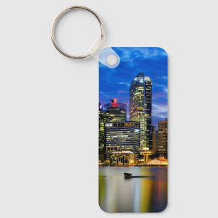 Downtown core key ring