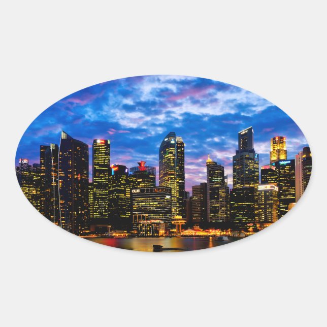 Downtown core oval sticker (Front)