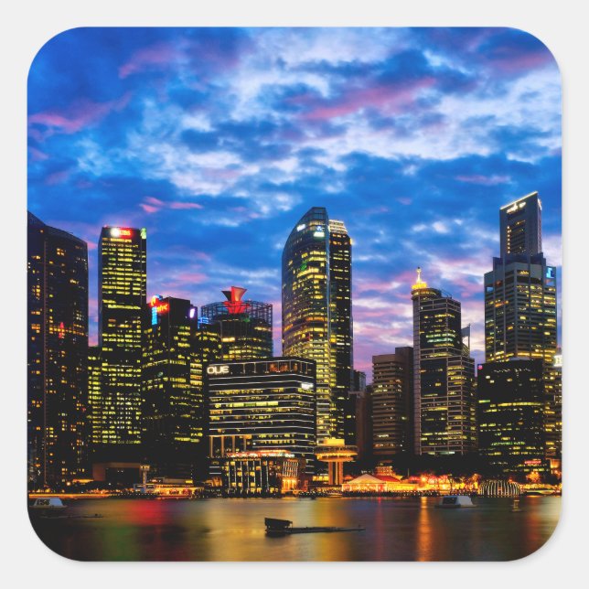 Downtown core square sticker (Front)