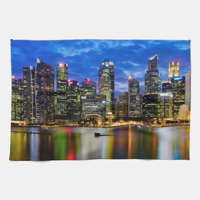 Downtown core tea towel (Horizontal)
