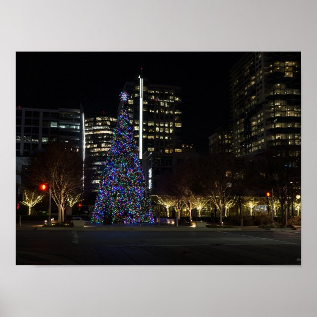Downtown Dallas Christmas Poster (Front)