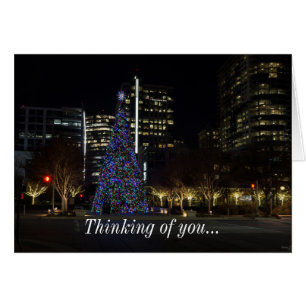 Downtown Dallas Christmas Thinking Of You Card