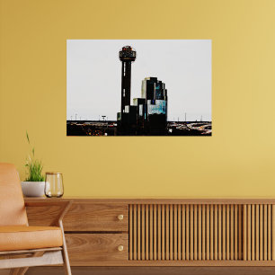 Downtown Dallas Reunion City Photographic Poster