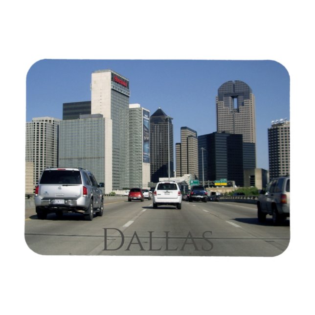 Downtown Dallas Texas Souvenir Magnet (Horizontal)