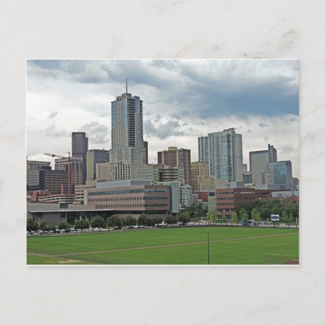 Downtown Denver Colorado City Skyline Postcard (Front)