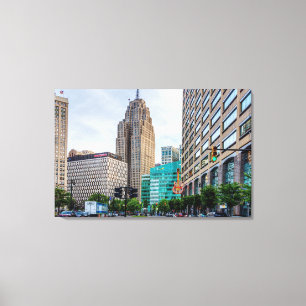 Downtown Detroit Canvas Print