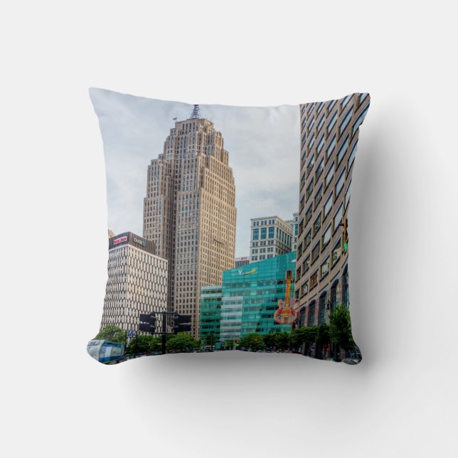 Downtown Detroit Cushion (Front)