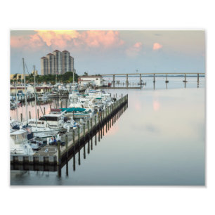 Downtown Fort Myers Florida at Sunrise Photo Print