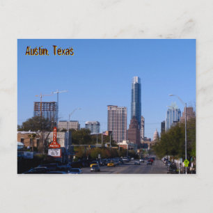 Downtown from South Congress Postcard
