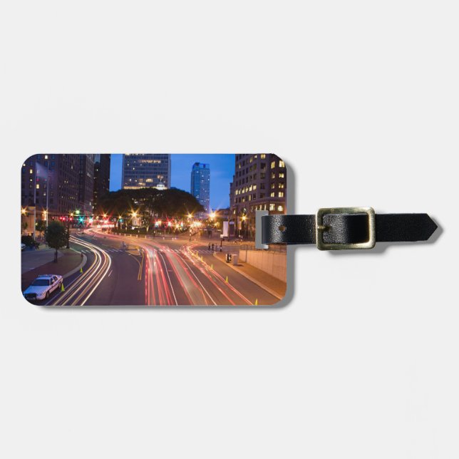 Downtown Hartford CT Luggage Tag (Front Horizontal)