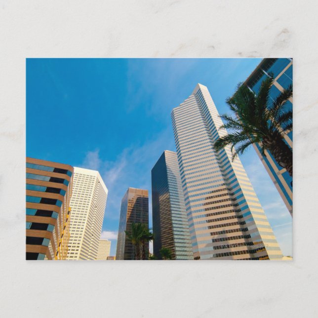 downtown high rise buildings in Houston, Texas, Postcard (Front)