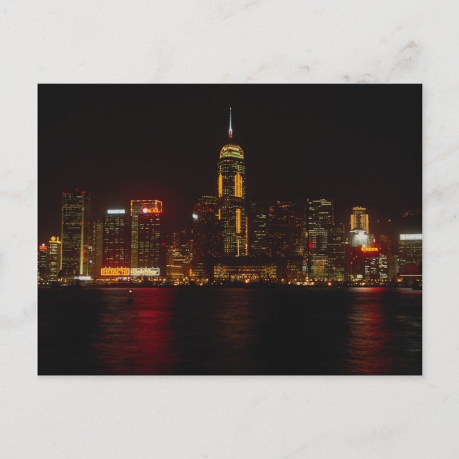 Downtown Hong Kong from Kowloon Postcard (Front)