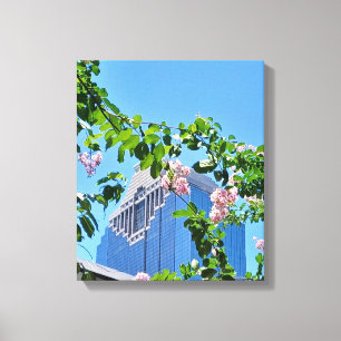 Downtown Houston Garden Canvas Print